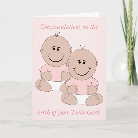 ニュー生まれベビーツイン女子カード カード (正面)