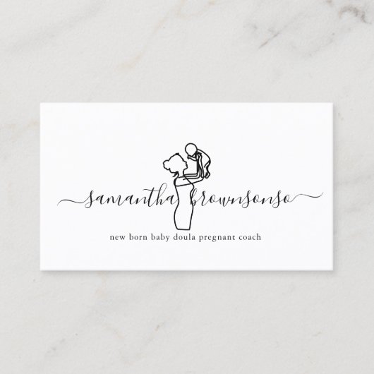 ニュー生まれベビードゥラ妊娠コーチ 名刺 (正面)