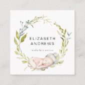 ニュー生まれユーカリリースモダン名刺 スクエア名刺 (正面)