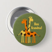 ニュー祖母おじいちゃん叔母おじさんのいとこのキリンお尻 缶バッジ (正面&裏面)