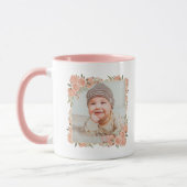 ニュー祖母マグスベビー写真名おばあちゃん最高のちゃん マグカップ (左)