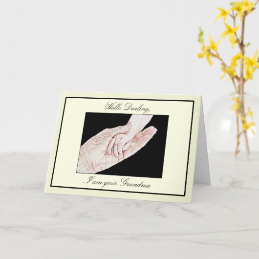 ニュー祖母 カード (黄色い花)