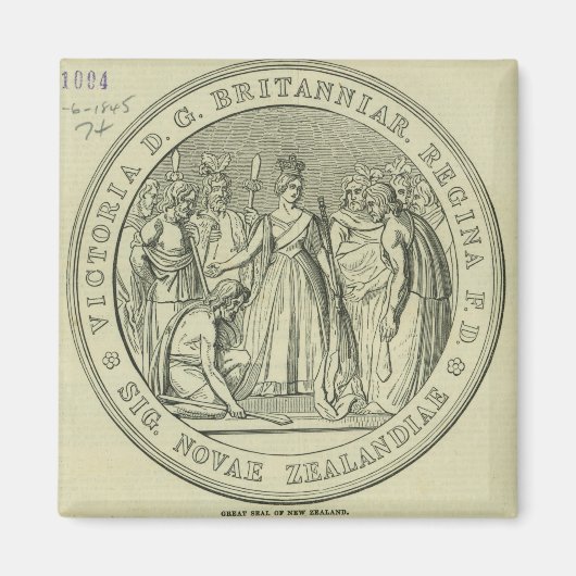 ニュー素晴らしジーランドの印 マグネット (正面)