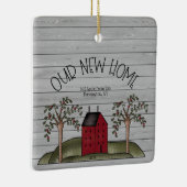 ニュー素朴ホーム初めてのクリスマスカスタム セラミックオーナメント (右)