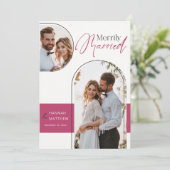 ニュー結婚したス結婚ホリデイ黒マゼンタ シーズンカード (スタンド正面)