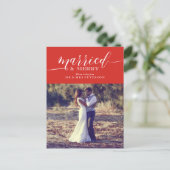 ニュー結婚したリウメリーズ初めてのクリスマス シーズンポストカード (スタンド正面)