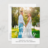 ニュー結婚したリメリーワズの休日の写真 ポストカード (正面/裏面)