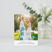 ニュー結婚したリメリーワズの休日の写真 ポストカード (スタンド正面)