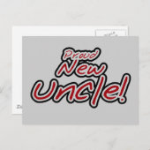 ニュー誇りを持ったアンクルレッド&ブラック文字 ポストカード (正面/裏面)