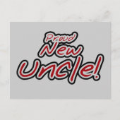 ニュー誇りを持ったアンクルレッド&ブラック文字 ポストカード (正面)