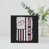 ニュー誇りを持ったダニューガールベビーファーザーズおもしろいデイ・ファースト サンキューカード (スタンド正面)