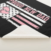 ニュー誇りを持ったダニューガールベビーファーザーズおもしろいデイ・ファースト シェルパブランケット (3/4)