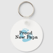 ニュー誇りを持ったパパ男の赤ちゃん機器シンボル キーホルダー (正面)