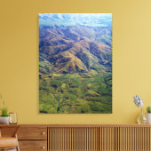 ニュー転がジーランドのサウスランド地方の丘 キャンバスプリント (インサイチュ (リビング))