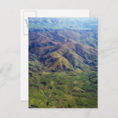 ニュー転がジーランドのサウスランド地方の丘 ポストカード (正面/裏面)