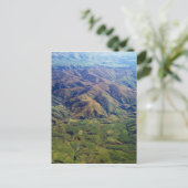 ニュー転がジーランドのサウスランド地方の丘 ポストカード (スタンド正面)