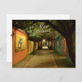 ニュー魅力的オーリンズ通りホリデーハガキ シーズンポストカード (正面/裏面)