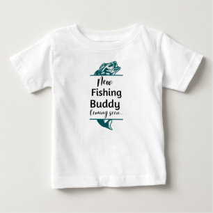 ニュー魚釣りバデ来ィの間もないベビー用ボディースーツ ベビーTシャツ