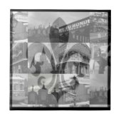 ニュー・オーリンズのコラージュ[Trivet小さい] - タイル (正面)