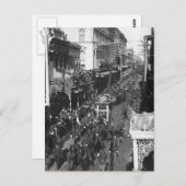 ニュー・オーリンズのジェファーソン・デイヴィスの葬式: 1908年 ポストカード (正面/裏面)