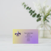 ニュー・オーリンズのスタイルFleur de Lys 名刺 (スタンド正面)