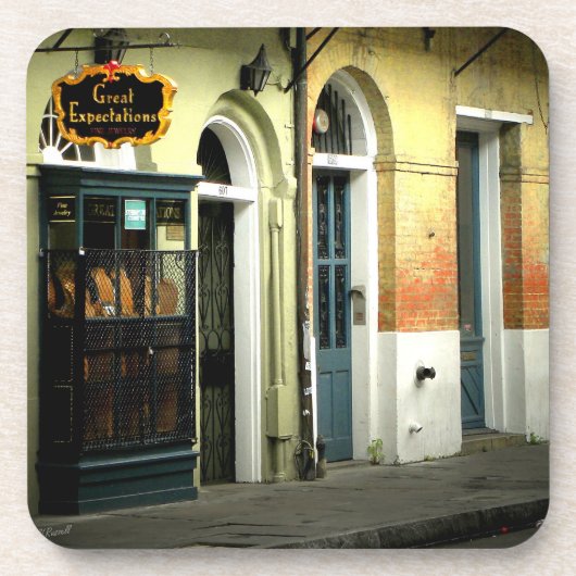 ニュー・オーリンズのデザインの飲み物用コースター コースター (正面)