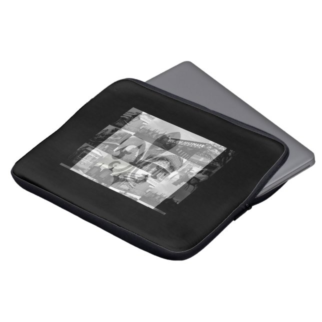 ニュー・オーリンズのネオプレンの袖 ラップトップスリーブ (正面上部)