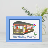 ニュー・オーリンズの市街電車の誕生日の招待状 招待状 (スタンド正面)