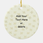 ニュー・オーリンズの市街電車のCrawfishのわにオーナメント セラミックオーナメント (裏面)