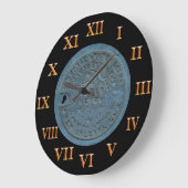 ニュー・オーリンズの水道メーターの金ゴールドのローマ数字 ラージ壁時計 (傾斜)