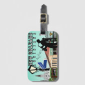 ニュー・オーリンズの荷物のラベル ラゲッジタグ (正面縦)