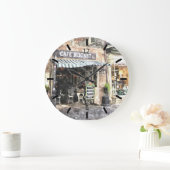 ニュー・オーリンズの通り場面柱時計 ラージ壁時計 (ホーム)