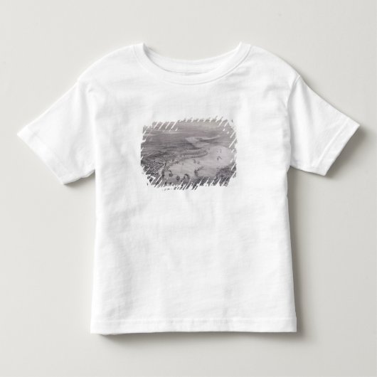 ニュー・オーリンズの鳥瞰的な眺め トドラーTシャツ (正面)