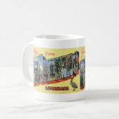 ニュー・オーリンズのLAのコーヒー・マグからの挨拶 コーヒーマグカップ (正面左)