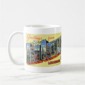 ニュー・オーリンズのLAのコーヒー・マグからの挨拶 コーヒーマグカップ (左)