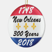 ニュー・オーリンズのTRICENTENNIAL祝って下さい! セラミックオーナメント (左)