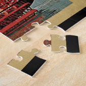 ニュー・オーリンズルイジアナの川船のヴィンテージ旅行 ジグソーパズル (側面)