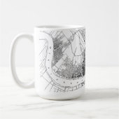 ニュー・オーリンズルイジアナ1878の古い地図 コーヒーマグカップ (左)