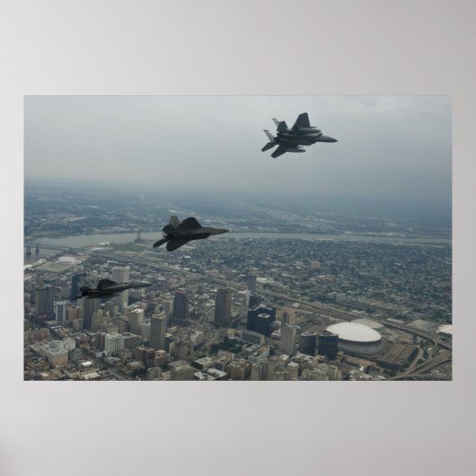 ニュー・オーリンズ上の戦闘機 ポスター (正面)