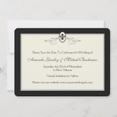 ニュー・オーリンズ白黒場面は日付を救います セーブザデート (裏面)