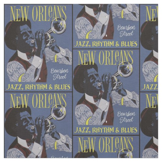 ニュー・オーリンズ音楽生地 ファブリック (見本)
