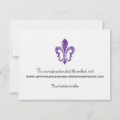 ニュー・オーリンズ|の保存日付|の紫色 セーブザデート (裏面)