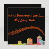 ニュー・オーリンズ、ルイジアナのスカイラインWB1 - セーブザデート (正面/裏面)