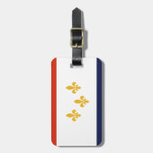 ニュー・オーリンズ、ルイジアナの旗 ラゲッジタグ (正面縦)