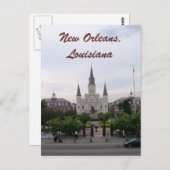 ニュー・オーリンズ、ルイジアナセントルイスのカテドラル ポストカード (正面/裏面)