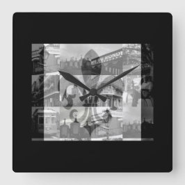 ニュー・オーリンズ[柱時計] スクエア壁時計