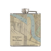 ニュー・オーリンズ(1919年)のヴィンテージの地図 フラスク (裏面)