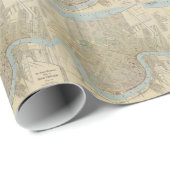 ニュー・オーリンズ(1919年)のヴィンテージの地図 ラッピングペーパー (ロールコーナー)