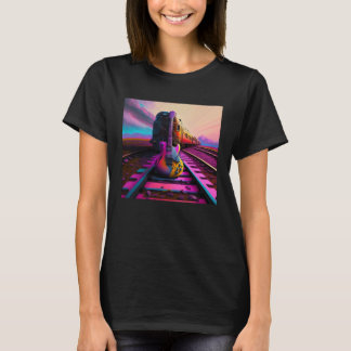 ニュー・サイケデリア サイケデリック ギター トレイン Tシャツ
