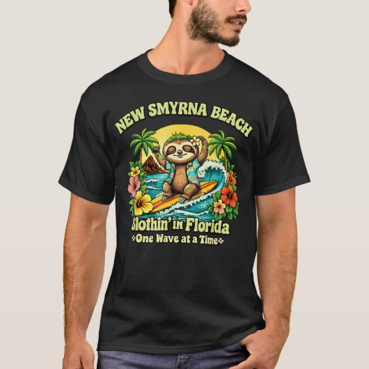 ニュー・スマーナビーチ サーフィンスロース「スローイン」 Tシャツ (正面)